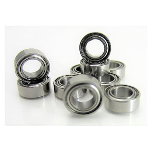 TRB RC 4x7x2.5mm Precision Stainless Steel Ball Bearing, Fishing Reels (10)