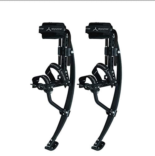 RLQ Jumping Stilts, Kangaroo Shoes Bouncing Spring Stilts Men Women Fitness Exercise Black