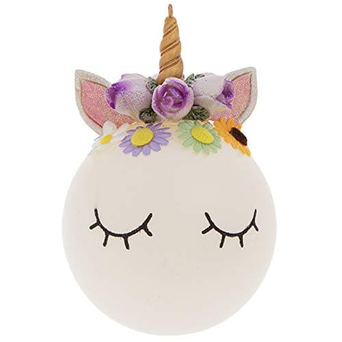 Robert Stanley Boho Unicorn Glass Ball Christmas Ornament, Bohemian Holiday Collection for Girls
