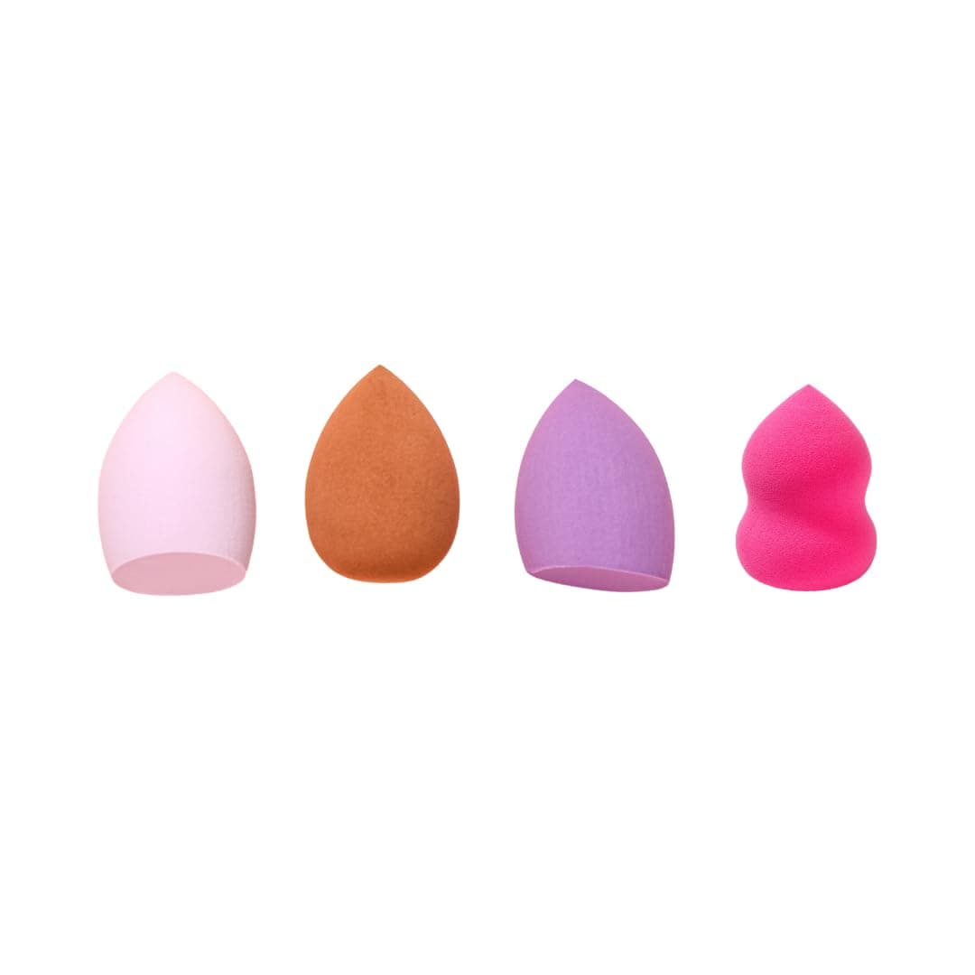 4 Pcs Multi color Makeup Sponge | beauty blender for face makeup | foundation blending sponge 4pcs set | Pearl Shaped sponge |Tear Drop Sponge| from Glaros Store