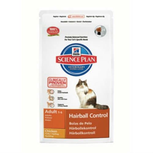 Hill's Science Plan Hairball Control Adult Cat Food with Chicken (1.5kg)