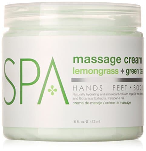 BCL Spa Lemongrass and Green Tea Massage Cream, 16 Ounce by Bio Creative Lab
