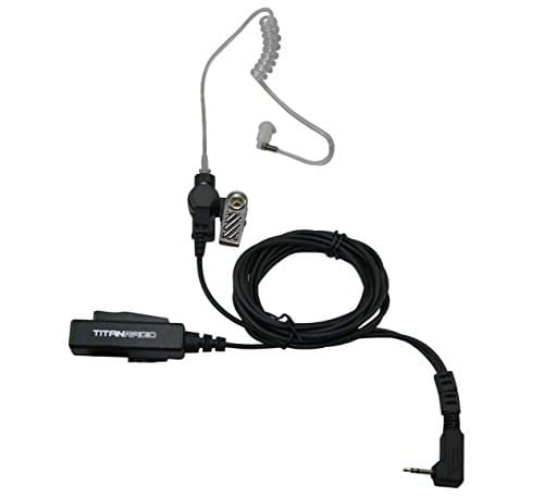 Titan Radio TRSK FBI Headset Earpiece PTT Mic 2 Wire Surveillance for TR200 and Motorola FRS/GMS/GMRS "talkabout" radios: T270 T280 T289 T5100 T5200 T5300 T5320 T5400 T5410 T5420 COBRA series radios: FRS 5512 5522 T5800 5820 6200 6210 6220 6250 6300 6320 6400 T7200 series FR50 FR60