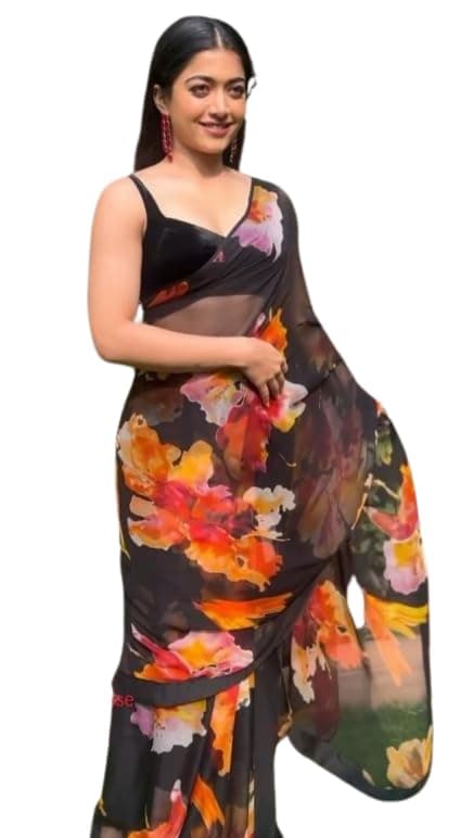 Women designer partywear embrdoidery work saree for festive wedding wear