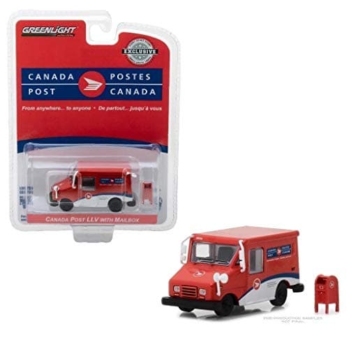 DIECAST 1:64 Hobby Exclusive - Canada Post Long-Life Postal DELIVERY Vehicle (LLV) with Mailbox Accessory 29889 by Greenlight