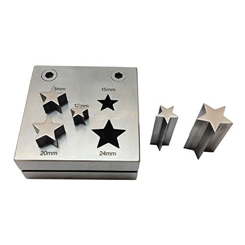 5 PC Star Shape Metal Punch Disc Cutter 12 - 24mm Jewelry Hole Puncher Tool