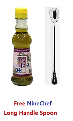 Spicy King (Chuan Ba Wang) Sichuan Peppercorn oil 150ml (Pack of 1) + One NineChef Spoon