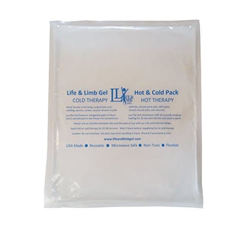 Hot and Cold Thermal Therapy Gel Ice Pack for Injuries Sprains Strains Muscle Pain Medium 10" x 12" by Life & Limb Gel (1)