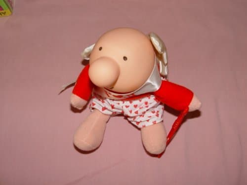 Valentines Day 1988 Vintage I Love You Cupid Ziggy Doll 7" Plush Stuffed Animal