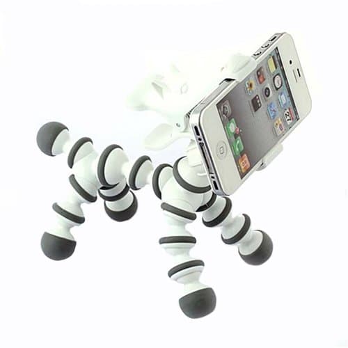 Cute Smart Phone Stand, homeet Mini Smartphone Flexible Clamp Mount For Tripod iPhone 6S/7 Plus/7 Plus/Huawei HTC LG Sony etc