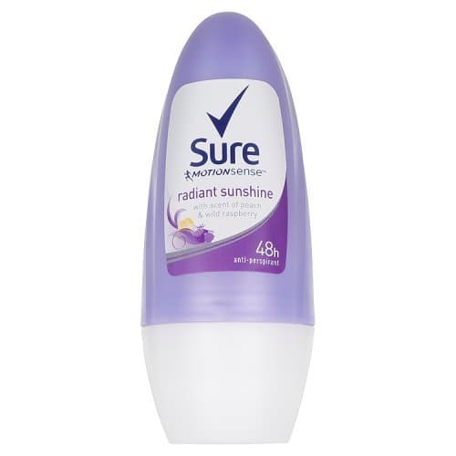Sure Women Fragrance Collection Radiant Roll-On Anti-Perspirant Deodorant 50 ml - Pack of 6