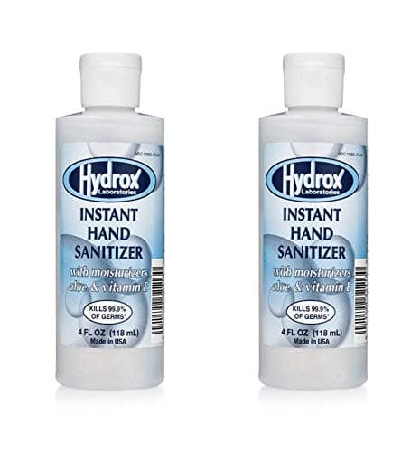 Hydrox Instant Hand Sanitizer – 4 oz Bottle - Bundle of 2 Bottles