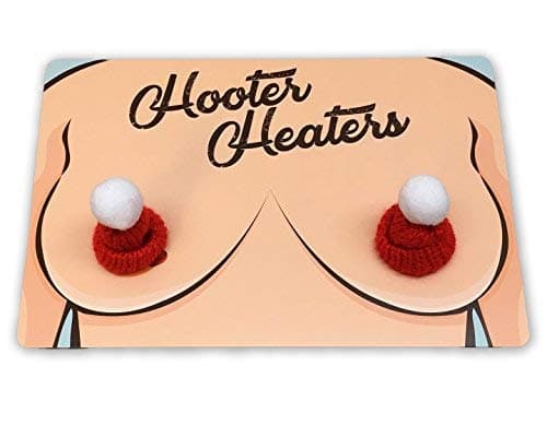 Hooter Heaters - Chest Warmers for Women - Funny Gag Gift for Ladies - It's a Hat for Your Hooters