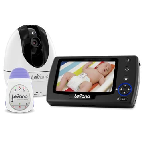 LEVANA Ovia Digital Baby Video Monitor with LEVANA Powered by Snuza Oma+ Portable Baby Movement Monitor System