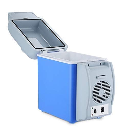 SkyFlag 7.5L Mini Car Refrigerator – DC 12V Portable Cooler & Warmer | Compact Thermoelectric Travel Fridge for Car, Home, Office | Lightweight & Durable | 1 Year Warranty (Grey)