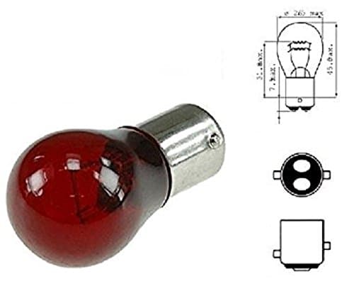 BULB 12V 21/5W BAY15D RED STOP TAIL BRAKE LIGHT LAMP REAR INDICATOR CAR AUTO EXTERIOR TURN SIGNAL OFFSET PIN MOTORCYCLE
