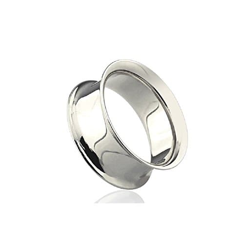 Freedom Fashion 316L Surgical Steel Double Flared Tunnel up to 2"(50mm Plug (Sold by Pair) (2" (50mm))