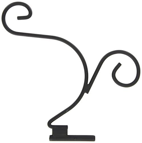 Woodlink SP23 Double Curved Wall Mount Hanger, Black, 9.5-Inch