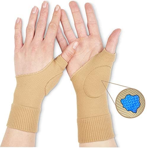 Medipaq® Gel Thumb Protect Support Brace - 2-Pack Large Thumb Support for Arthritis - Thumb and Wrist Supports for Arthritis - Left & Right Hand Wrist & Thumb Support - Hand Support for Arthritis