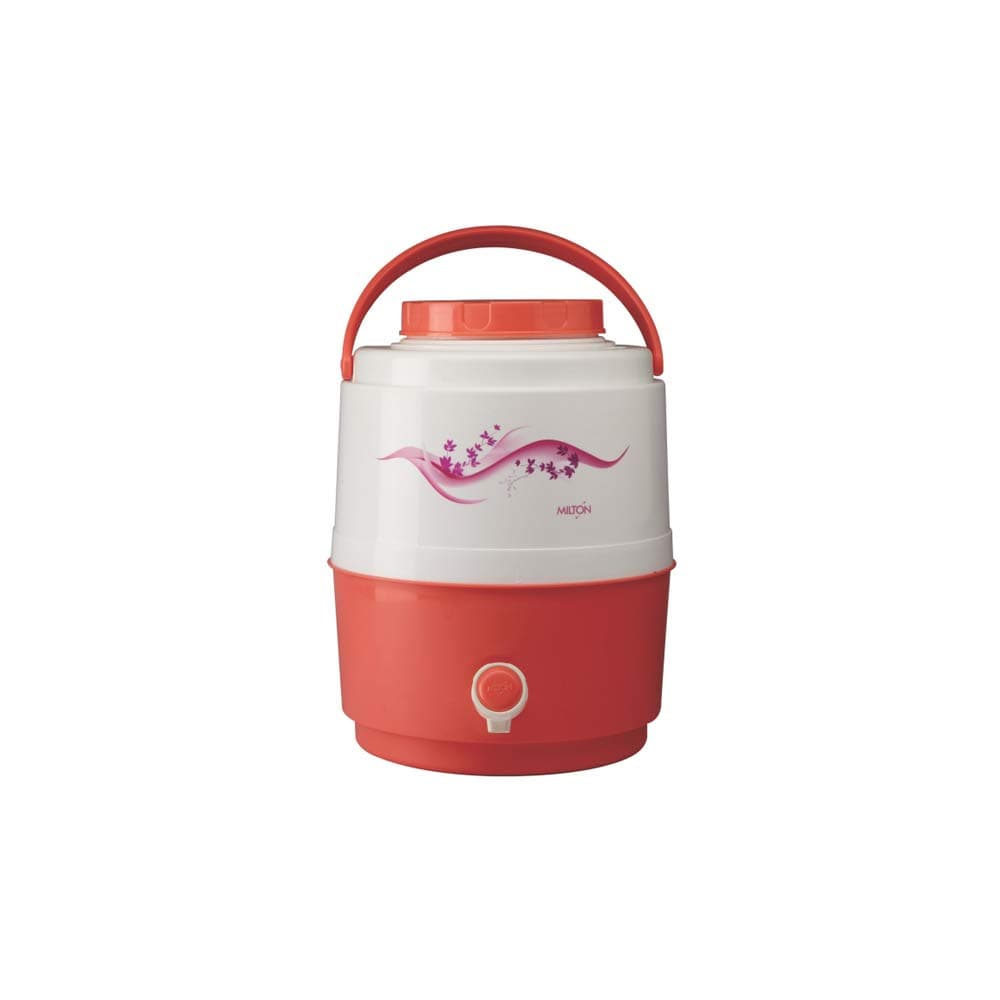 Milton Kool Musafir Insulated Plastic Water Jug, 7.5 Litre, Orange