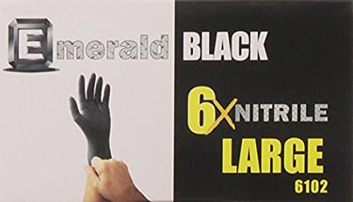 Emerald Ppp Emerald 6X Black Nitrile Mechanics Gloves (MED)