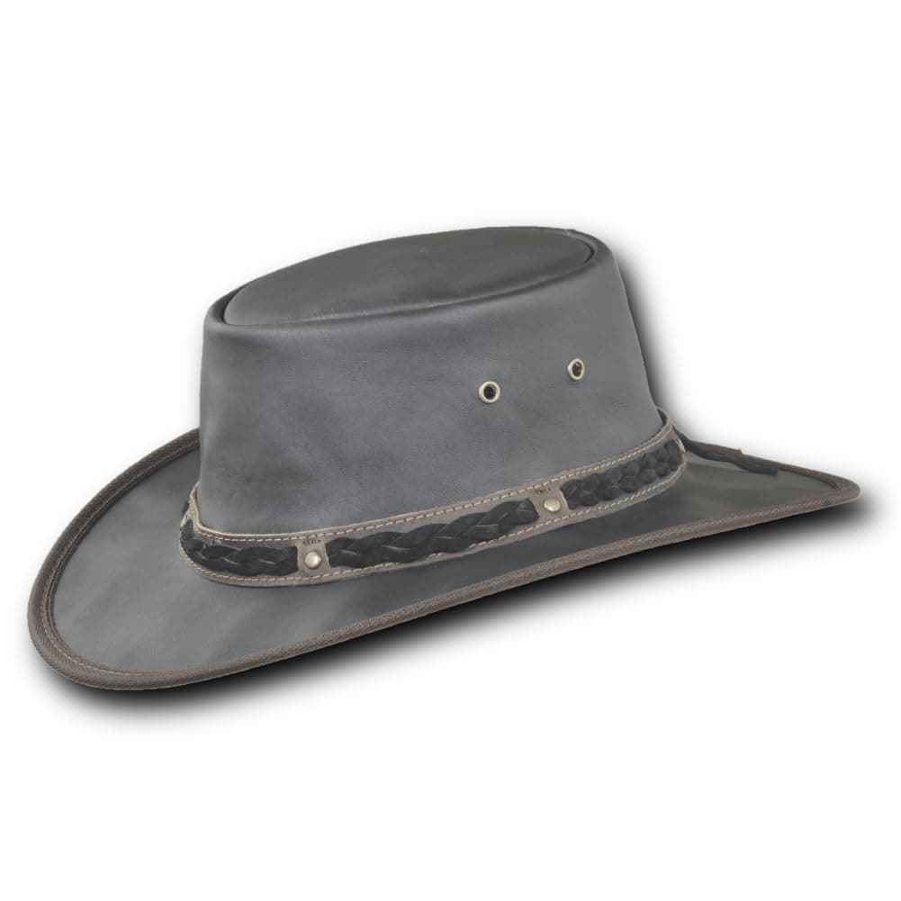 Barmah Hats Crackle Kangaroo Leather Hat - Item 1018