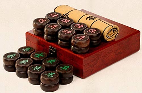 Chinese Chess Set Xiangqi Table Games Black Red Sandalwood Chessman Best Gift
