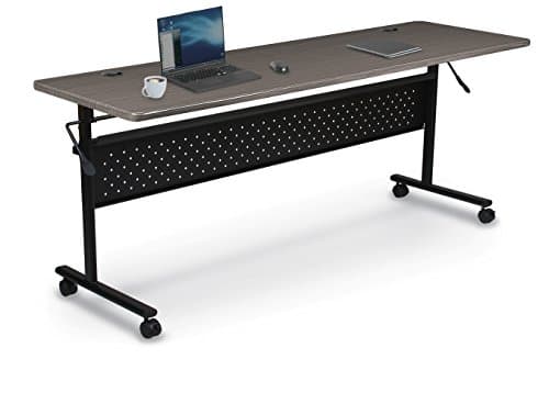 MooreCo Essentials Flipper Training Table 60x24 Low Line Top Black Base (91182)