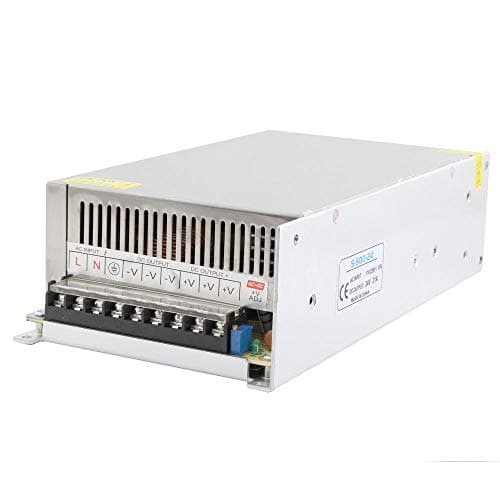 YETAIDA 24V DC Power Supply, AC 100-240V to DC 24Volt 21A 500W Switching Power Supply,Led Power Transformer for CCTV Camera
