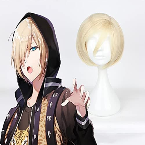 Anime Yuri!!! On Ice Cosplay Wig Yuri Plisetsky Yurio Cosplay Wigs Heat Resistant Synthetic Halloween Carnival Party Unisex Wigs