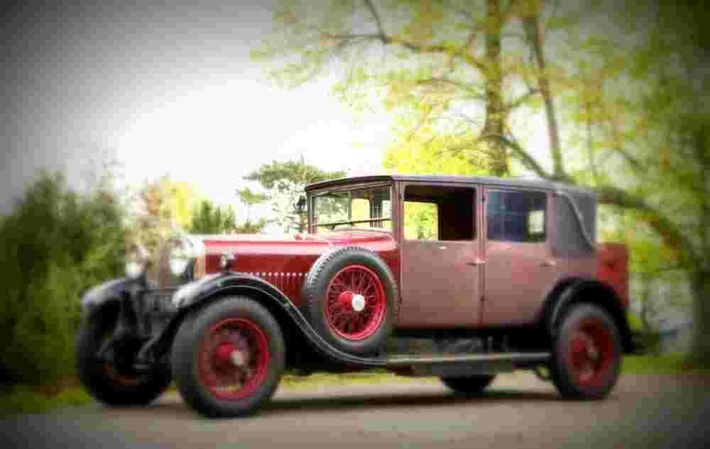 1927 Hispano Suiza T49 27HP Weymann Saloon by H J Mulliner A4 Photo