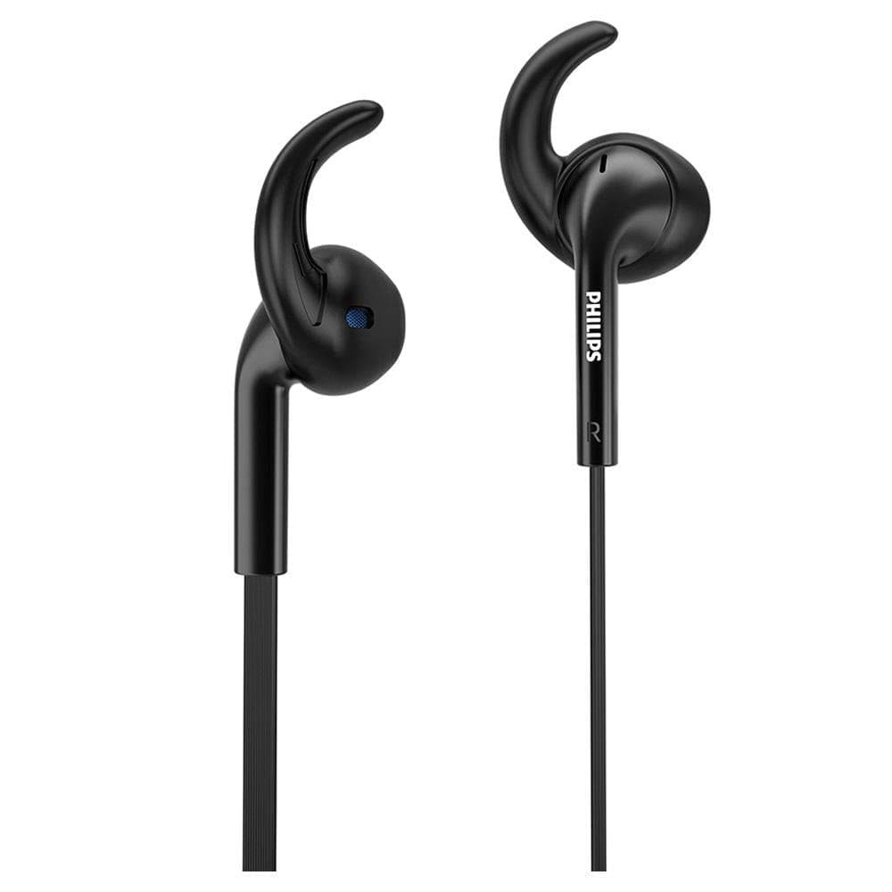 Philips Audio SHE1525BK/94 Upbeat Wired in Ear Earphone with Mic (Black)