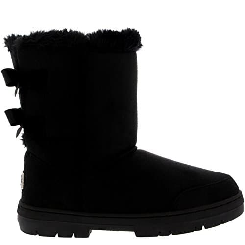 Womens Twin Bow Tall Classic Waterproof Winter Rain Snow Boots