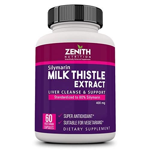 Silymarin Milk Thistle 400mg - 60 Veg Capsules | Lab tested | Supports Healthy Liver Function