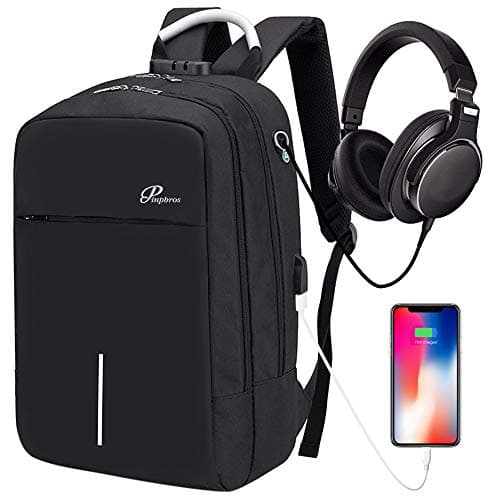 Travel Laptop Backpack, Business Anti Theft Slim Durable Laptops Backpack with USB Charging Port & Headphone interface, Water Resistant College School Office for Women & Men Fits Under 14 inch Laptop