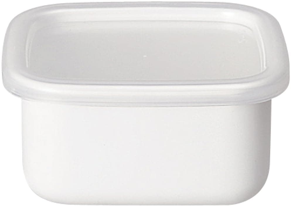 Noda Horo White Enamel Stockpot Food Container (S) Imported from Japan (One Pack)