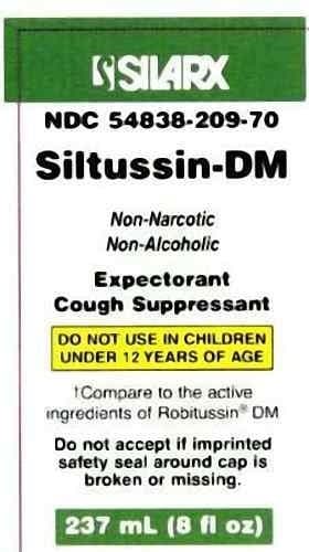 Silarx Pharmaceuticals Siltussin Dm Cough Syrup, 8 Oz