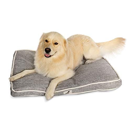 AllPetSolutions Alfie Range Beds - Large Durable Dog Bed Pillow Cushion (Grey)