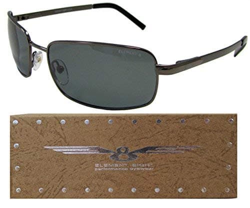 E8 Element Eight Metal Wire Frame Polarized Sunglasses