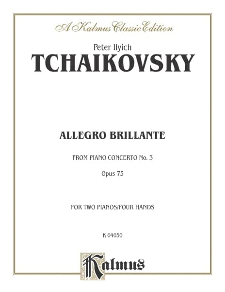 Piano Concerto No. 3, Op. 75, (1st movement only) (Allegro Brillante) (Kalmus Edition) Paperback – March 1, 1985