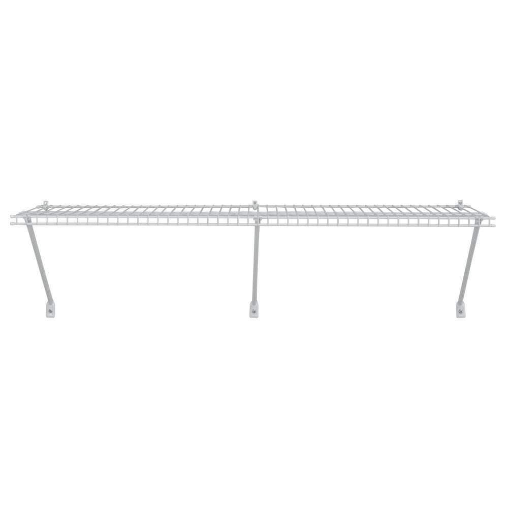 1074 Multi-Purpose 4Ft. by 16in. Ventilated Wire Shelf Kit, White