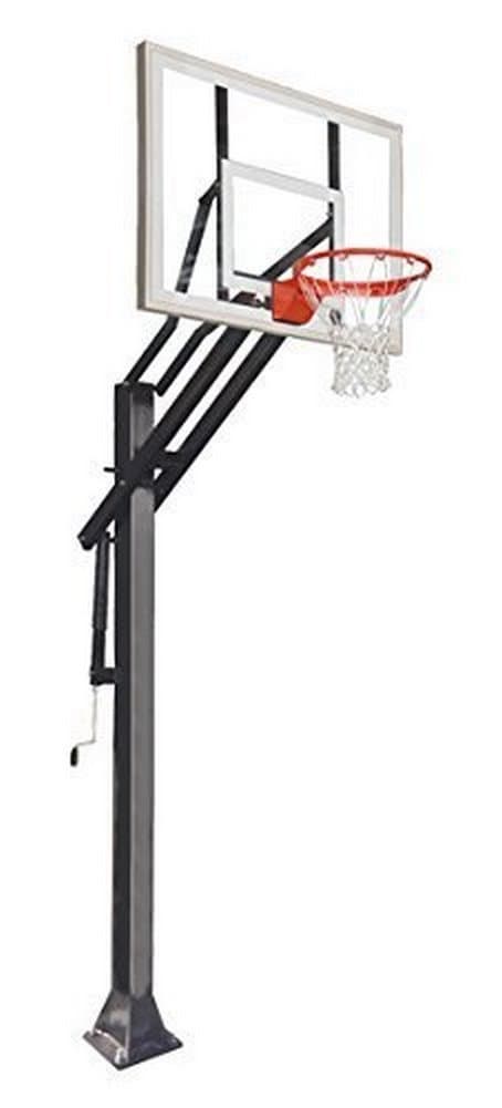 Game Changer GC55-MD 36"X54" Tempered Glass Basketball Hoop, Black