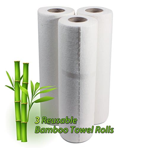 ESB Bamboo Towels - Industrial Strength Machine Washable Bamboo Towel Rolls (3)