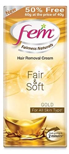 Fairness Naturals Hair Removal Cream Fair and Soft - 40 g (50% Extra)