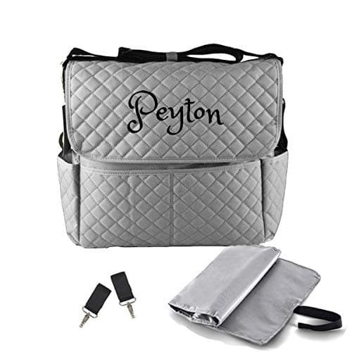 PERSONALIZED Large Diaper Bag Messenger Bag Baby Shoulder Bag Monogram Custom Diaper bag