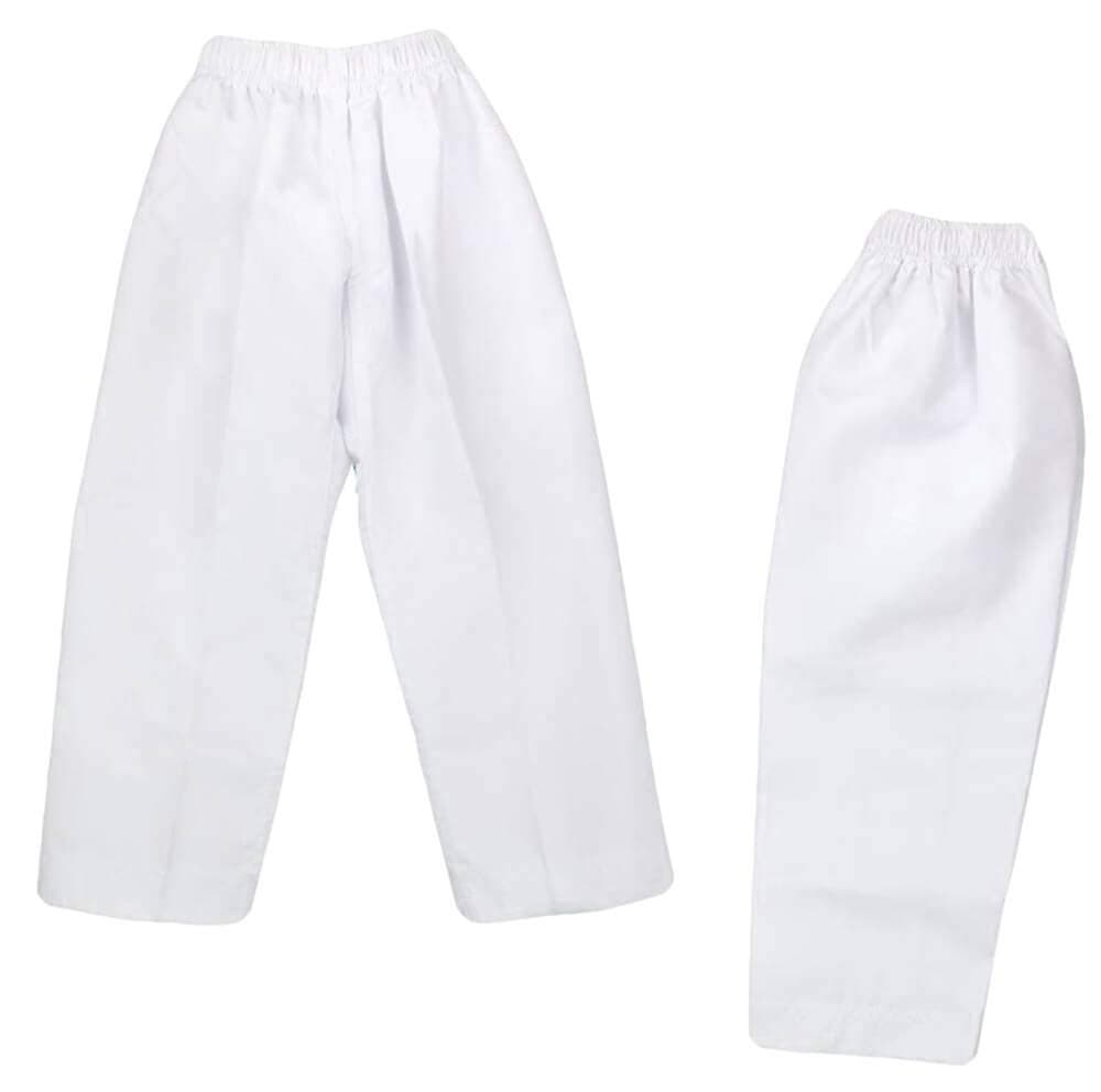 Karate Pants for Kids and Adult 7oz Ploy/Cotto Lightweight Student Karate Gi Pants Elastic Waist Martial Arts Pants
