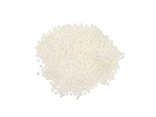 Craft Medley 850 Piece Acrylic Pearl Beads, 3mm, Ivory