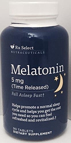 Rx Select Nutraceuticals Melatonin 5 Mg Supplement - 90 Capsules by Rx Select Nutraceuticals
