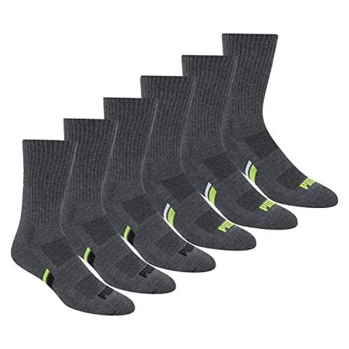 PUMA Men's 6 Pack Crew Socks