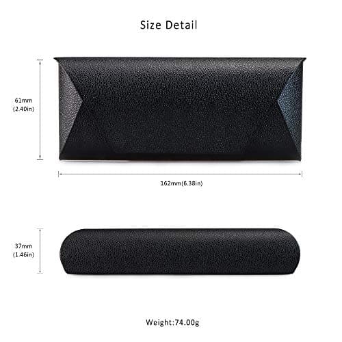 LifeArt Eyeglass Case, Magnetic Closure, Hard Eyeglasses Case for Men and Women, Case for Sunglasses.